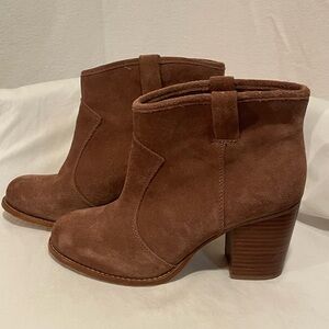 Splendid Tan Suede Ankle Booties